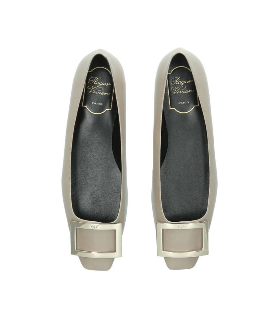 商品Roger Vivier|Leather Quadrata Trompette Flats,价格¥6870,第3张图片详细描述