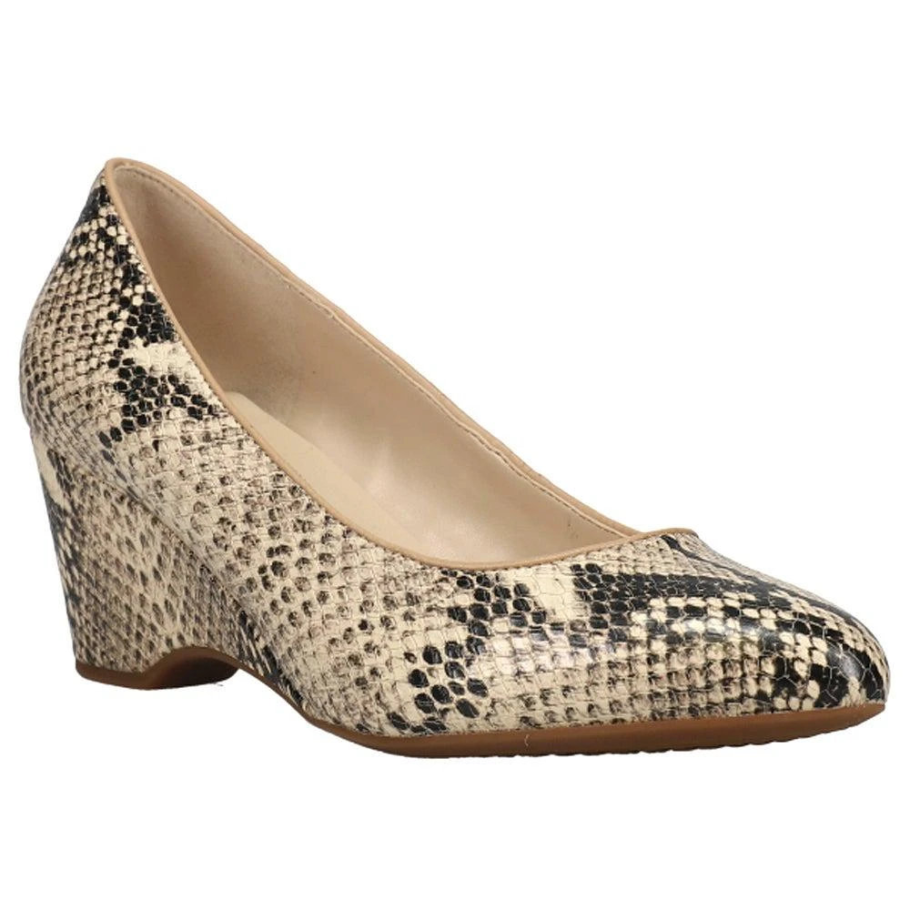 商品Cole Haan|The Go-To 60mm Snake Wedge Pumps,价格¥383,第2张图片详细描述