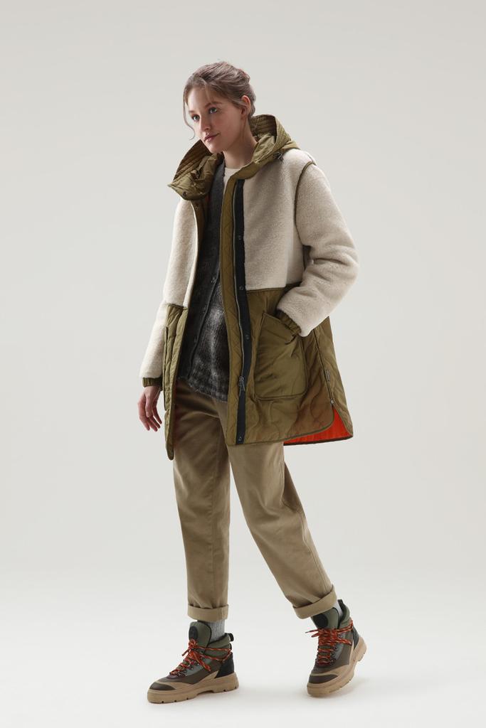 Alba Parka in Crinkle Nylon and Sherpa商品第2张图片规格展示