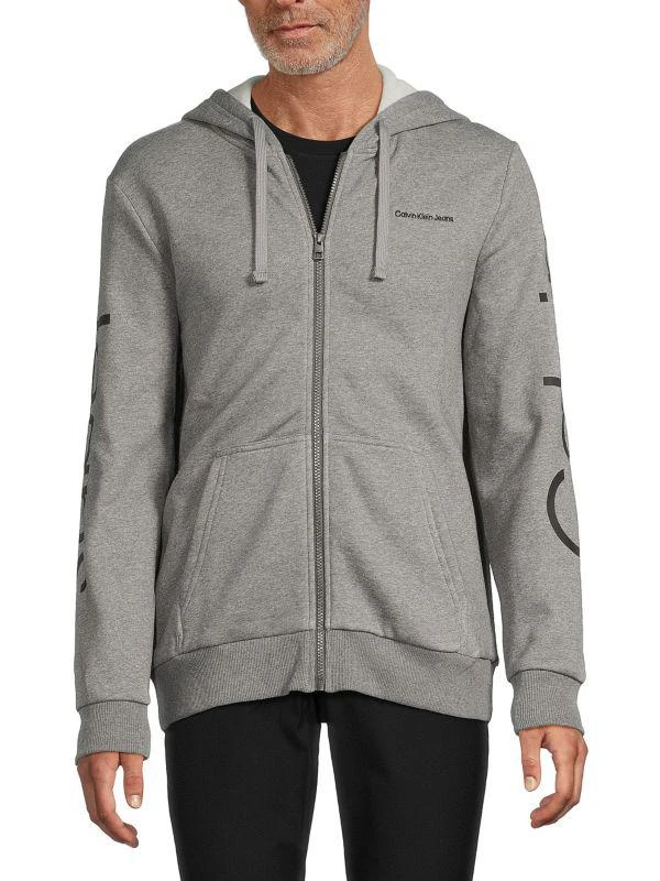商品Calvin Klein|Logo Zip Hoodie,价格¥197,第1张图片