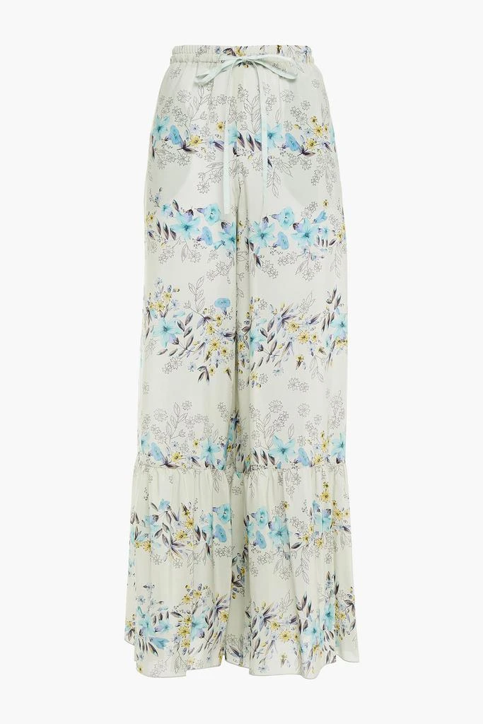 商品RED Valentino|Gathered printed silk wide-leg pants,价格¥1455,第3张图片详细描述
