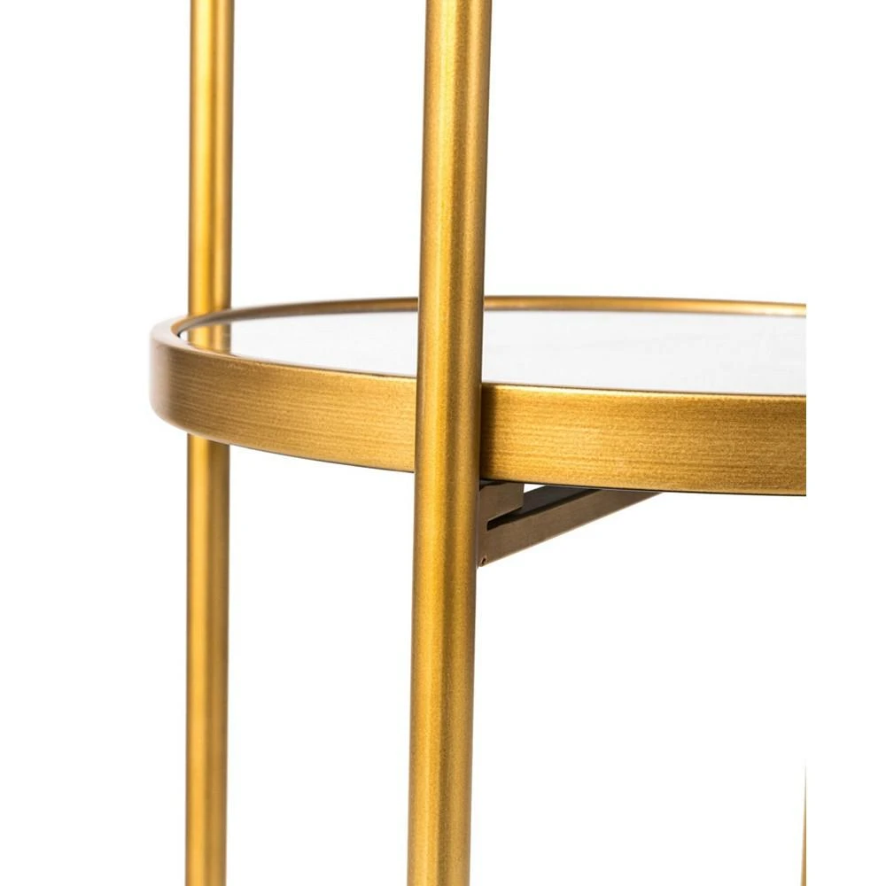 商品Glitzhome|Regency Modern 2 Tier Mirror Organizer Floor Shelf,价格¥1146,第3张图片详细描述