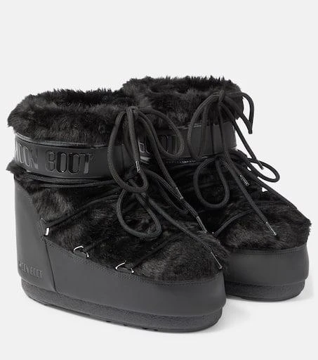 商品Moon Boot|Icon Low人造毛皮边饰雪地靴,价格¥2544,第1张图片