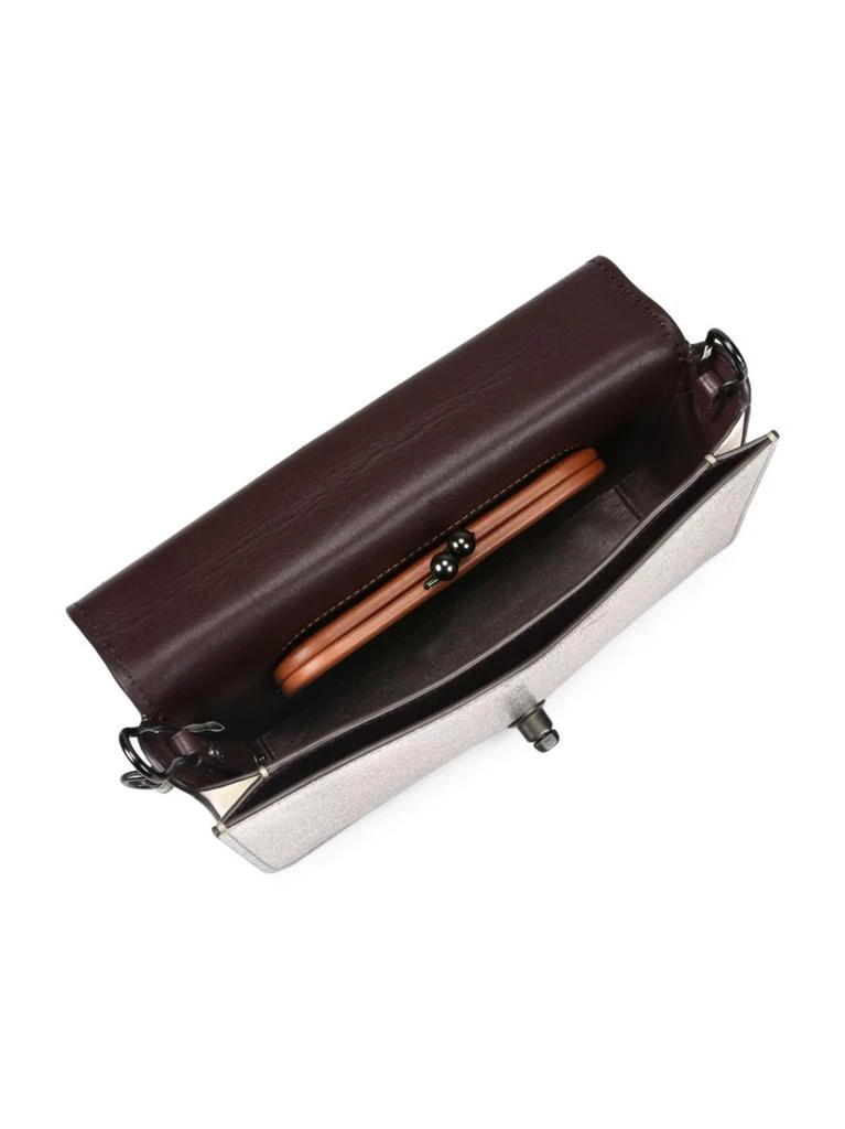 商品Coach|Dinky Metallic Leather Crossbody Bag,价格¥889,第2张图片详细描述