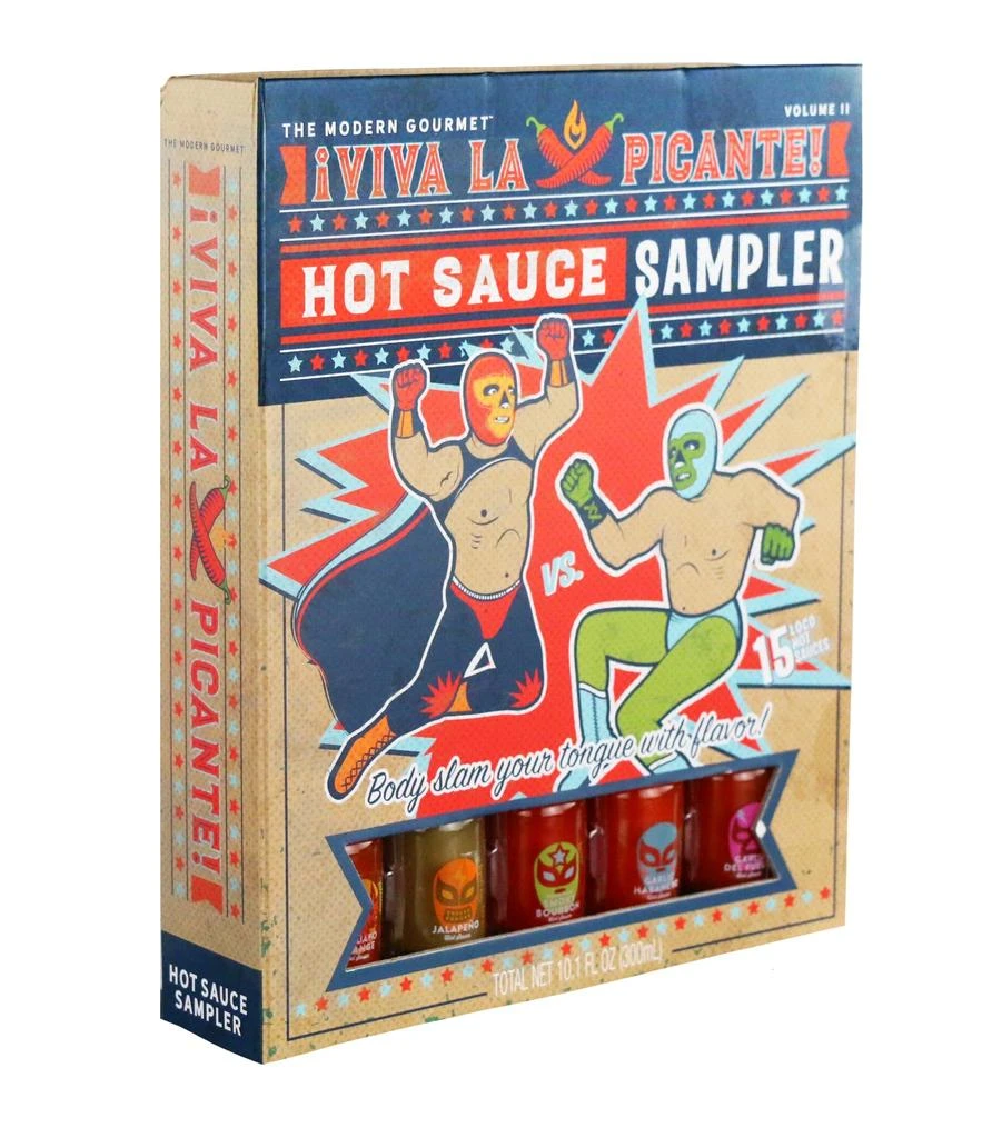 商品Thoughtfully|Lucha Libre Hot Sauce Book Gift Set,价格¥178,第4张图片详细描述