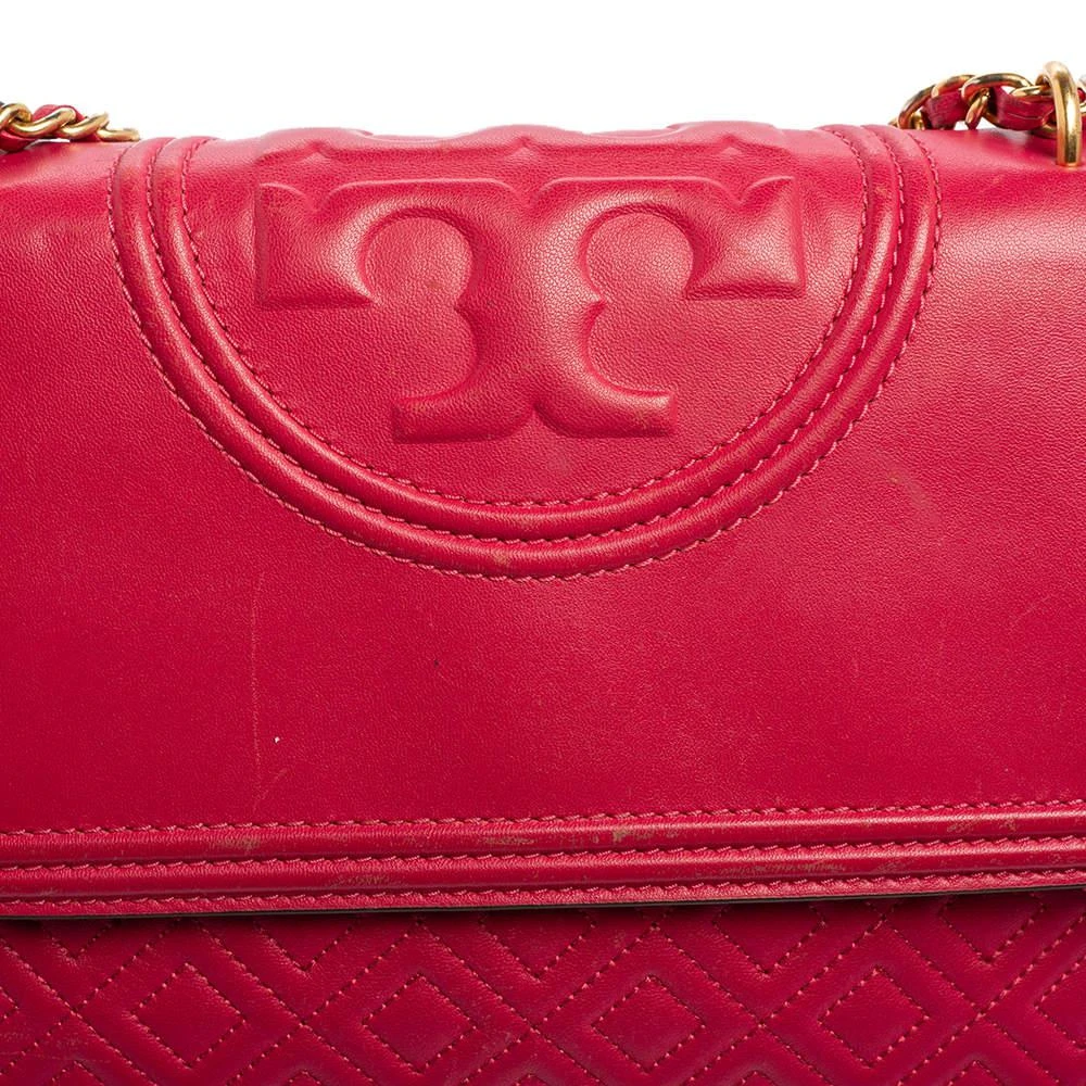 商品[二手商品] Tory Burch|Tory Burch Pink Leather Fleming Shoulder Bag,价格¥807,第5张图片详细描述