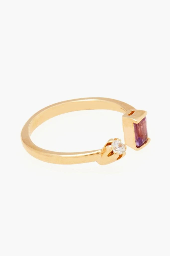 商品Cornelia Webb|Gold-plated, amethyst and Siamite ring,价格¥443,第1张图片