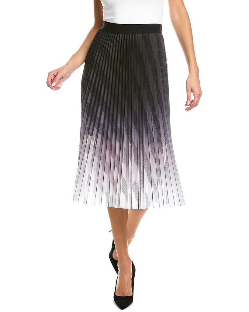 Elie Tahari Mesh Pleated Skirt商品第1张图片规格展示