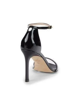 商品Stuart Weitzman|Amelina Patent Leather Stiletto Sandals,价格¥944,第3张图片详细描述