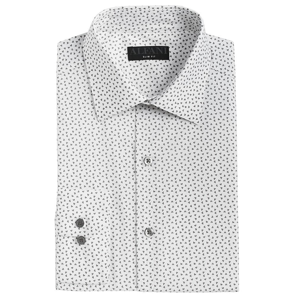 Men's Slim Fit 2-Way Stretch Stain Resistant Dress Shirt, Created for Macy's商品第2张图片规格展示