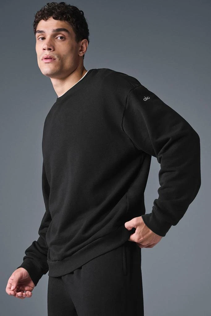 商品Alo|Chill Crew Neck Pullover - Black,价格¥763,第3张图片详细描述
