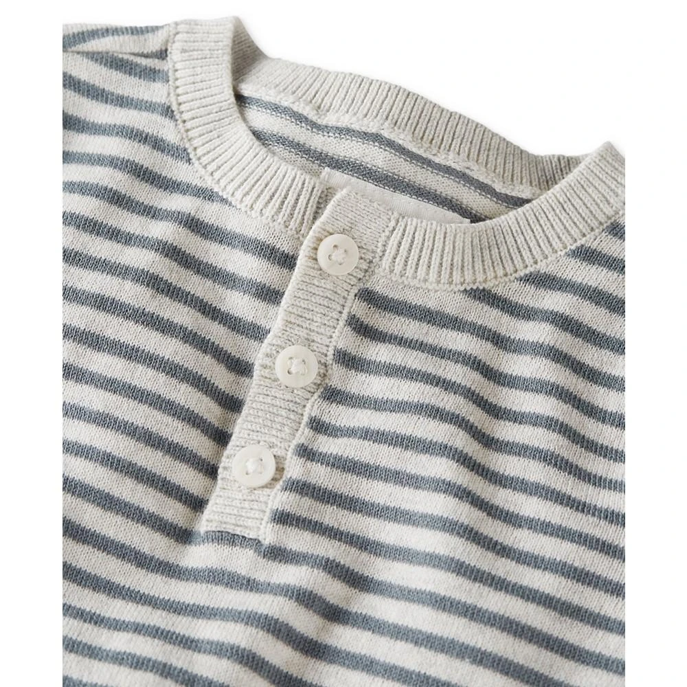 商品Carter's|Baby Boys or Baby Girls 2-Pc. Striped Organic Cotton Sweater Knit Top & Bottom Set,价格¥93,第3张图片详细描述