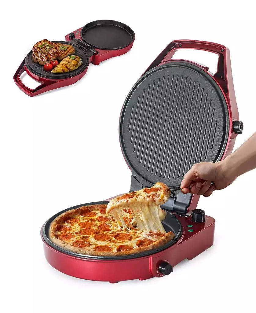 商品Commercial Chef|Countertop Pizza Maker, Indoor Electric Countertop Grill, Quesadilla Maker with Timer,价格¥903,第1张图片