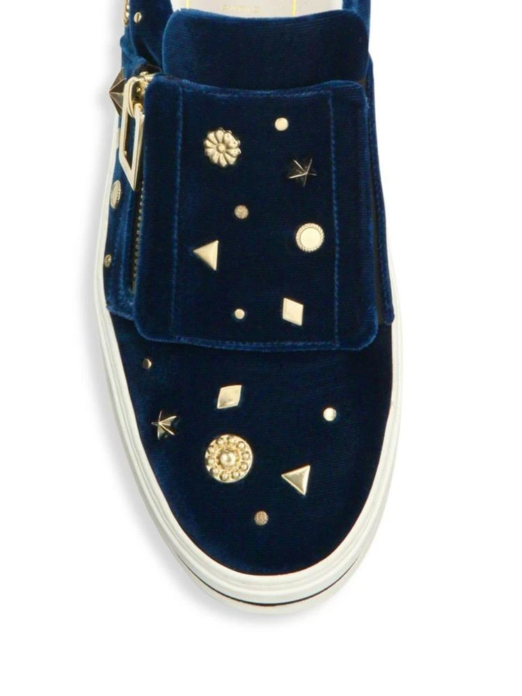 商品Roger Vivier|Astre Studded Velvet Sneakers,价格¥7471,第3张图片详细描述