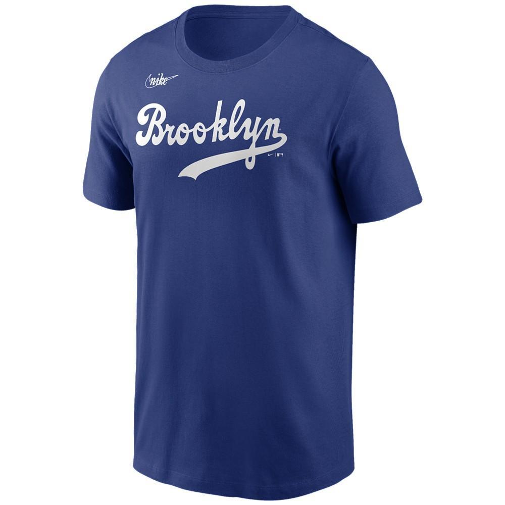 商品NIKE|Brooklyn Dodgers Men's Coop Jackie Robinson Name and Number Player T-Shirt,价格¥244,第4张图片详细描述