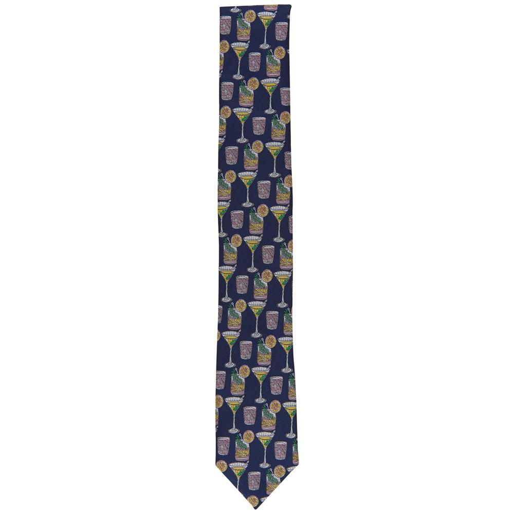 商品Bar III|Men's Norvelle Drink-Print Tie, Created for Macy's,价格¥163,第4张图片详细描述