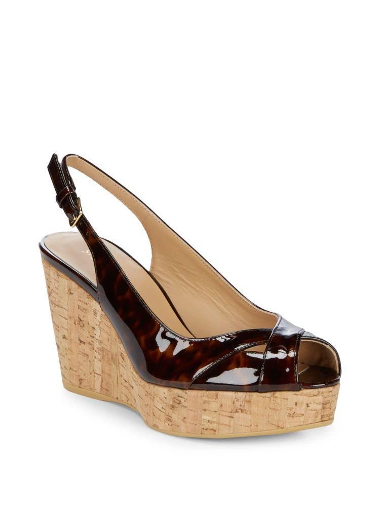 商品Stuart Weitzman|Patent Leather Wedges,价格¥1262,第1张图片