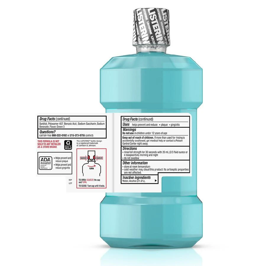 商品Listerine|Antiseptic Mouthwash Mint,价格¥34,第4张图片详细描述