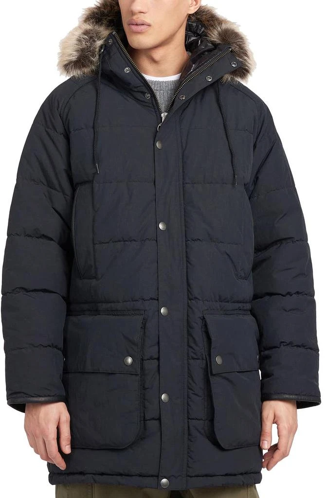 商品Barbour|Moe Hooded Coat with Faux Fur Trim,价格¥2574,第1张图片