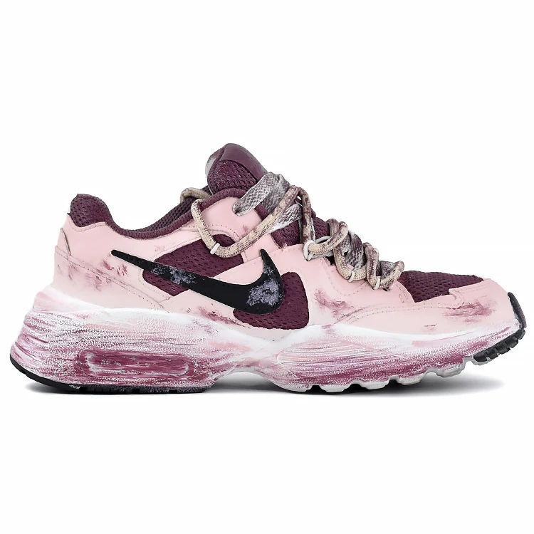 商品[国内直发] NIKE|[预售3天]【定制球鞋】   Air Max Fusion 红夕迷航 双层 复古做旧 废土机能 舒适工装 潮流百搭防滑耐磨 低帮 休闲跑步鞋 女 红粉,价格¥1185,第3张图片详细描述