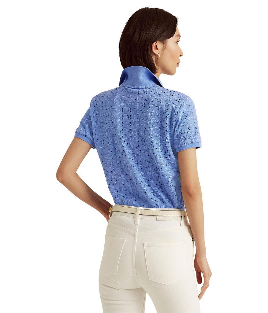 商品Ralph Lauren|Eyelet Jersey Polo Shirt,价格¥258,第4张图片详细描述