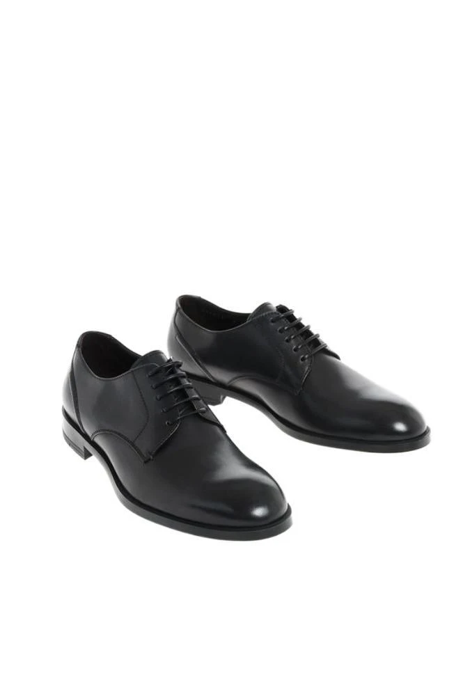 商品Zegna|Ermenegildo Zegna Mens Black Lace-Up Shoes,价格¥5766,第1张图片