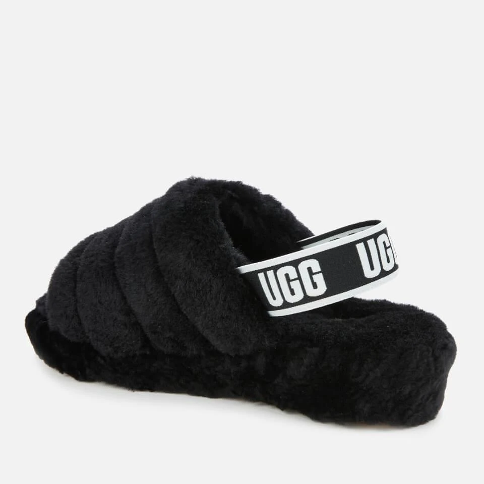 商品UGG|UGG WOMEN'S FLUFF YEAH SLIPPERS - BLACK,价格¥577,第2张图片详细描述