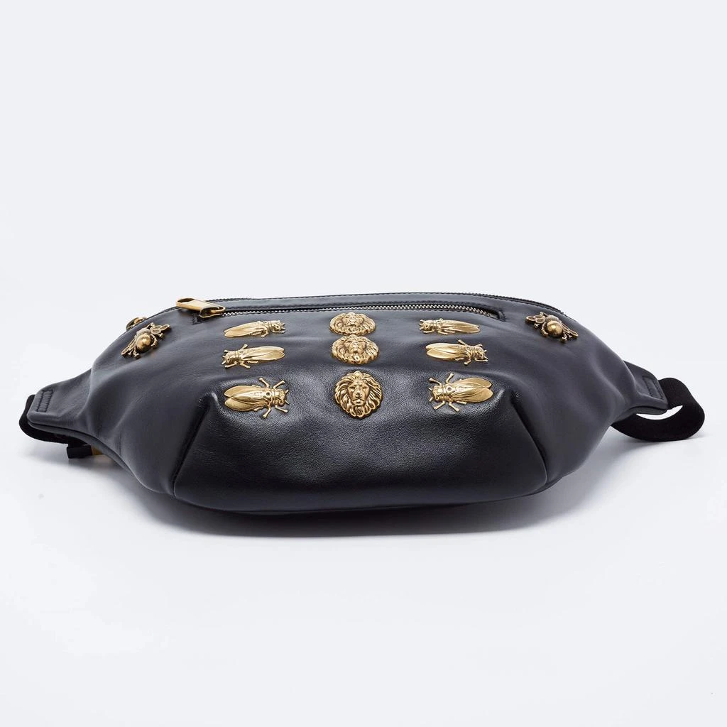 Gucci Black Leather Animal Studs Leather Belt Bag 商品