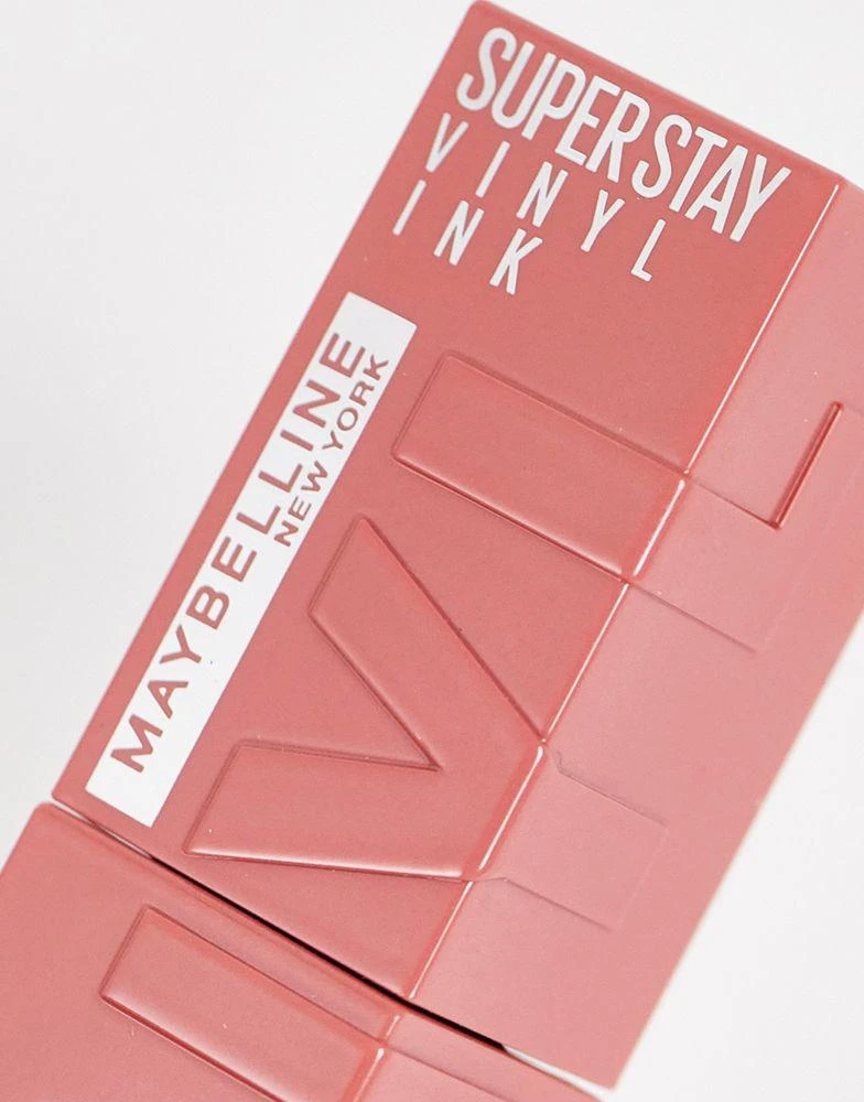 商品Maybelline|Maybelline SuperStay Vinyl Ink Long Lasting Liquid Lipstick - Peachy,价格¥107,第2张图片详细描述