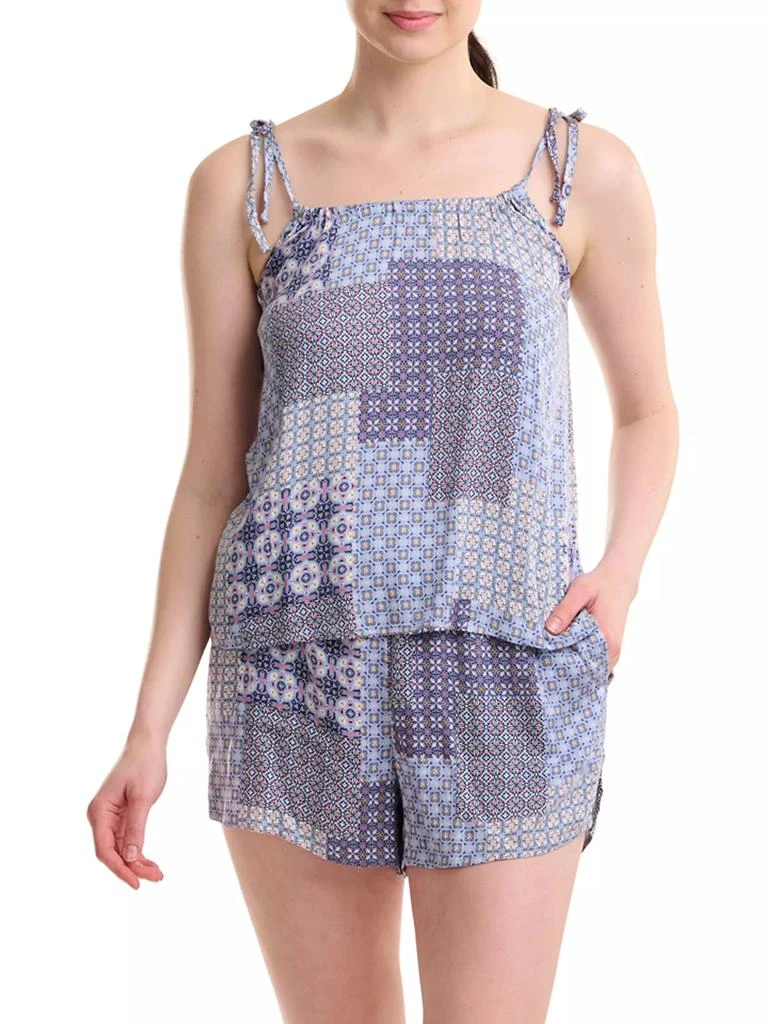 商品Splendid|Patchwork Camisole Two-Piece Pajama Set,价格¥231,第1张图片