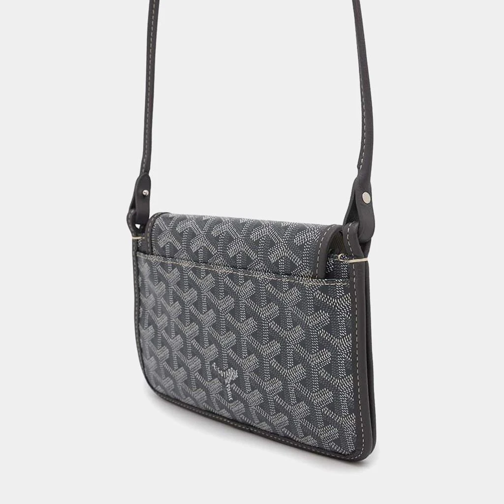 商品Goyard|Goyard Grey Goyardine Coated Canvas Plumet Crossbody Bag,价格¥17110,第3张图片详细描述