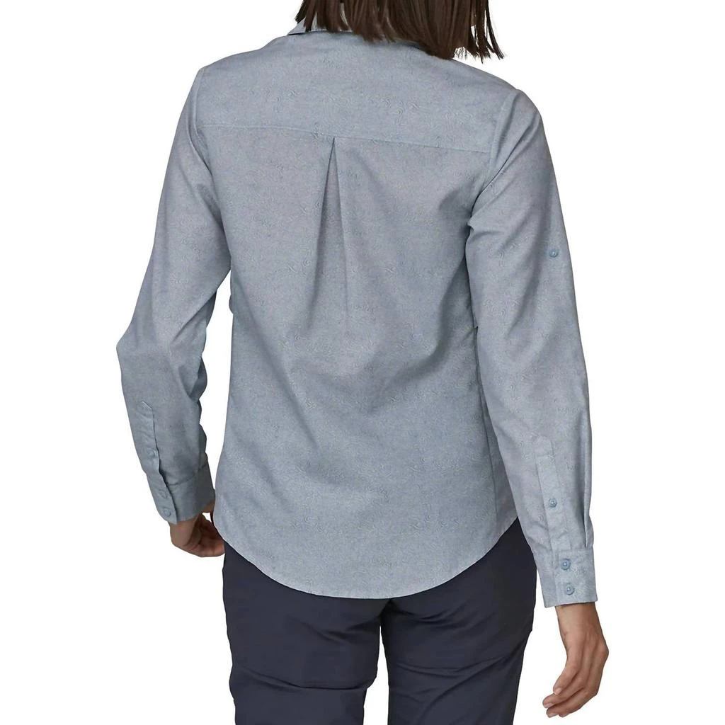 商品Patagonia|Women's Self Guided Upf Hike Shirt In Steam Blue,价格¥612,第3张图片详细描述