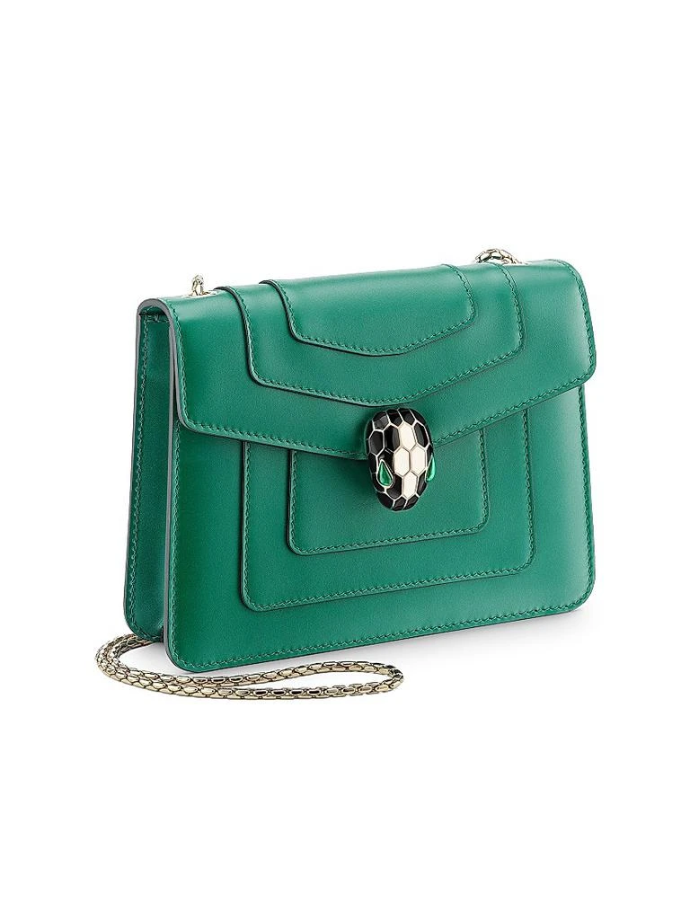 商品BVLGARI|Small Serpenti Leather Crossbody Bag,价格¥26025,第3张图片详细描述