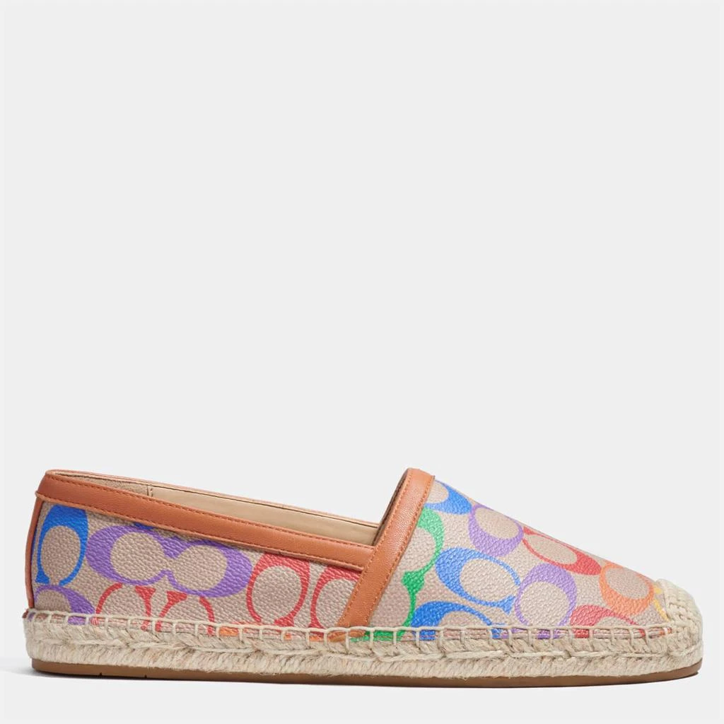 商品Coach|COACH WOMEN'S COLLINS PRIDE ESPADRILLES - HAZELNUT,价格¥712,第1张图片