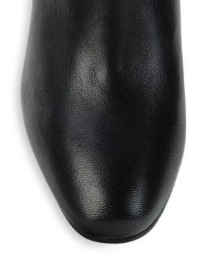 商品Stuart Weitzman|斯图尔特·韦茨曼 Gillian系列女士真皮圆头套脚粗高跟过膝靴,价格¥1434,第5张图片详细描述