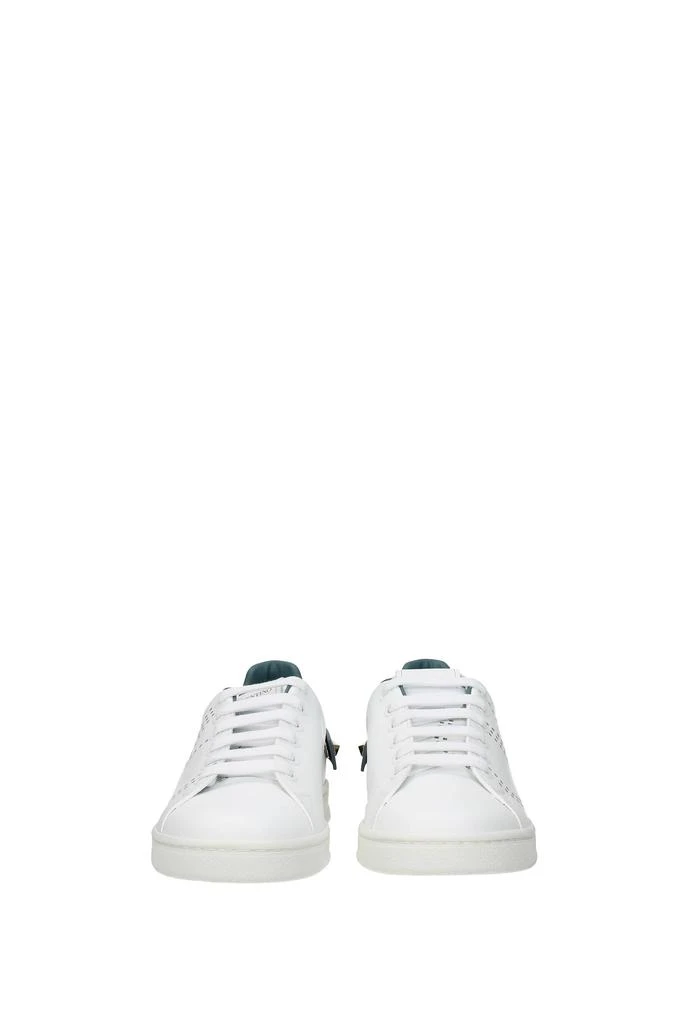 商品Valentino|Sneakers Leather White Aviation Blue,价格¥1739,第3张图片详细描述
