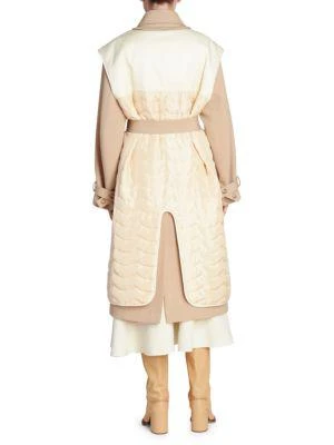 商品Chloé|Mixed Silk & Wool Belted Coat,价格¥8423,第2张图片详细描述