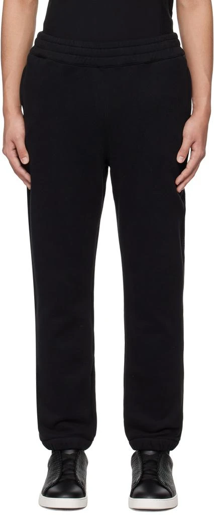 商品Zegna|Black Bonded Sweatpants,价格¥4234,第1张图片