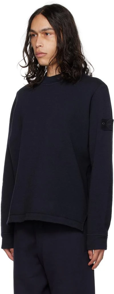 商品Stone Island|Navy Crewneck Sweatshirt,价格¥1693,第4张图片详细描述