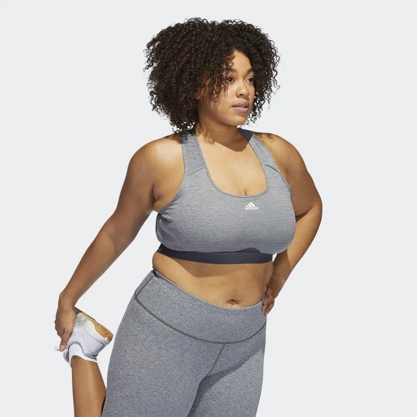 商品Adidas|Women's adidas  Powerreact Training Medium-Support Bra (Plus Size),价格¥224,第4张图片详细描述