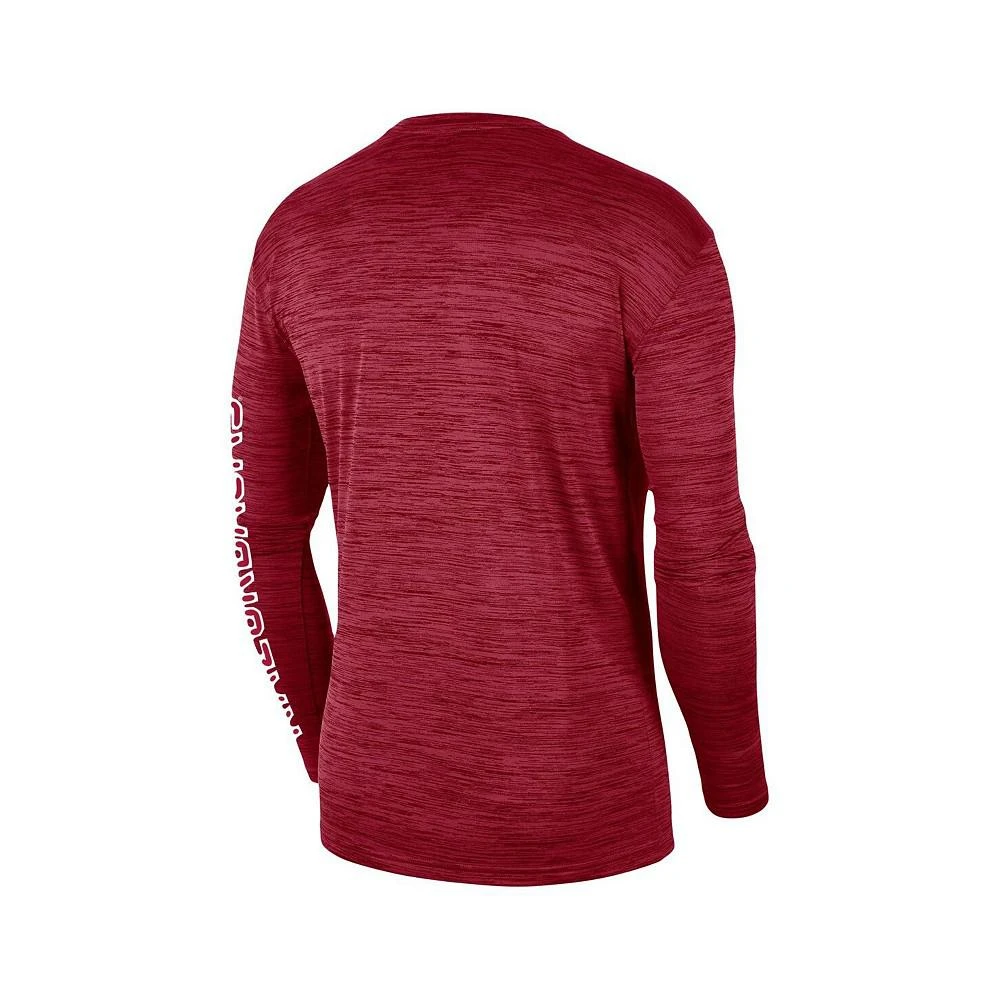 商品NIKE|Men's Cardinal Arkansas Razorbacks Velocity Legend Team Performance Long Sleeve T-shirt,价格¥222,第3张图片详细描述