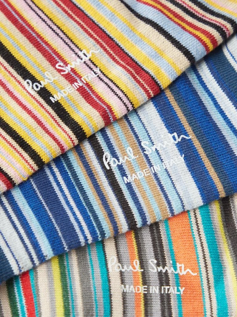 商品Paul Smith|Pack of three Signature stripe cotton-blend socks,价格¥400,第4张图片详细描述