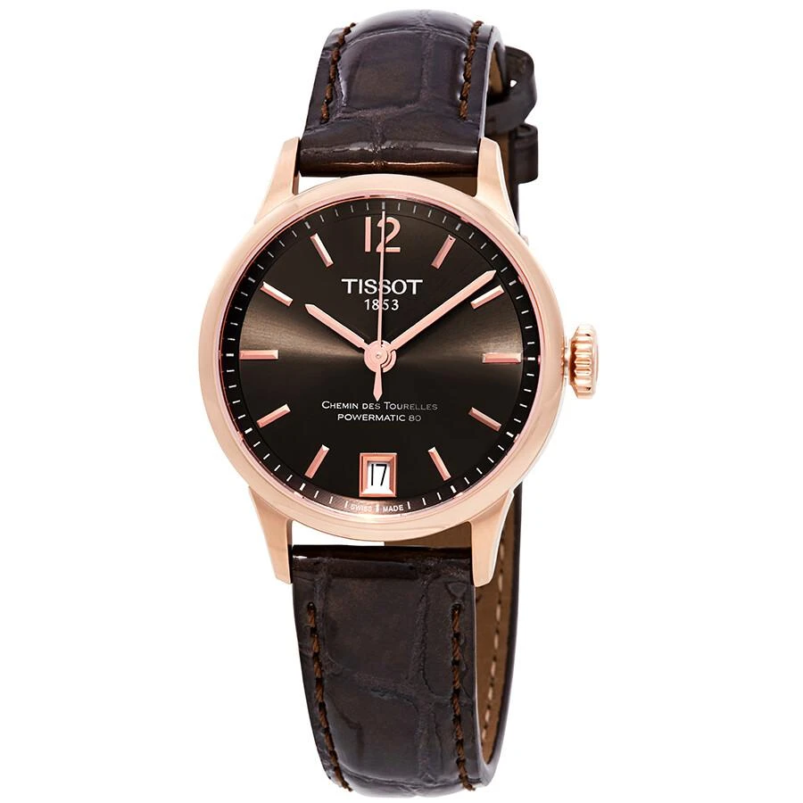 商品Tissot|T-Classic Automatic Brown Dial Ladies Watch T099.207.36.447.00,价格¥2941,第1张图片