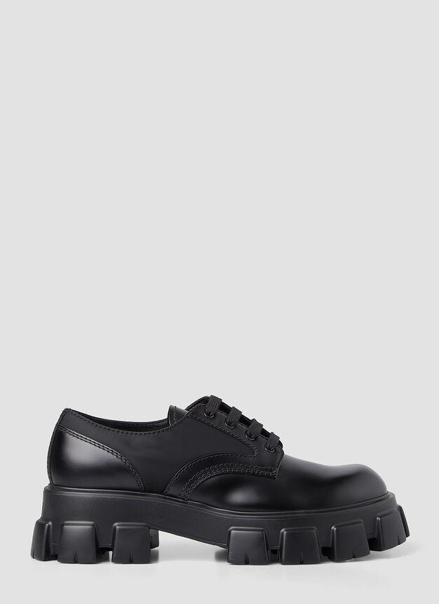 商品Prada|Monolith Derby Shoes in Black,价格¥7827,第1张图片