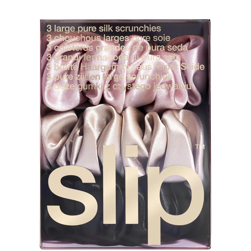 商品Slip|Slip Pure Silk 3-Pack Large Scrunchies,价格¥326,第3张图片详细描述