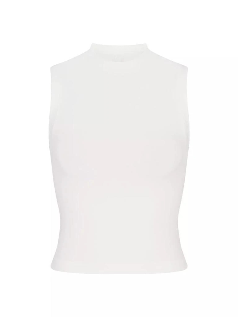 商品SKIMS|Cotton Jersey Mock Neck Tank,价格¥215,第1张图片