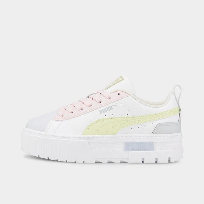 商品Puma|Women's Puma Mayze Leather Pop Casual Shoes,价格¥670,第1张图片