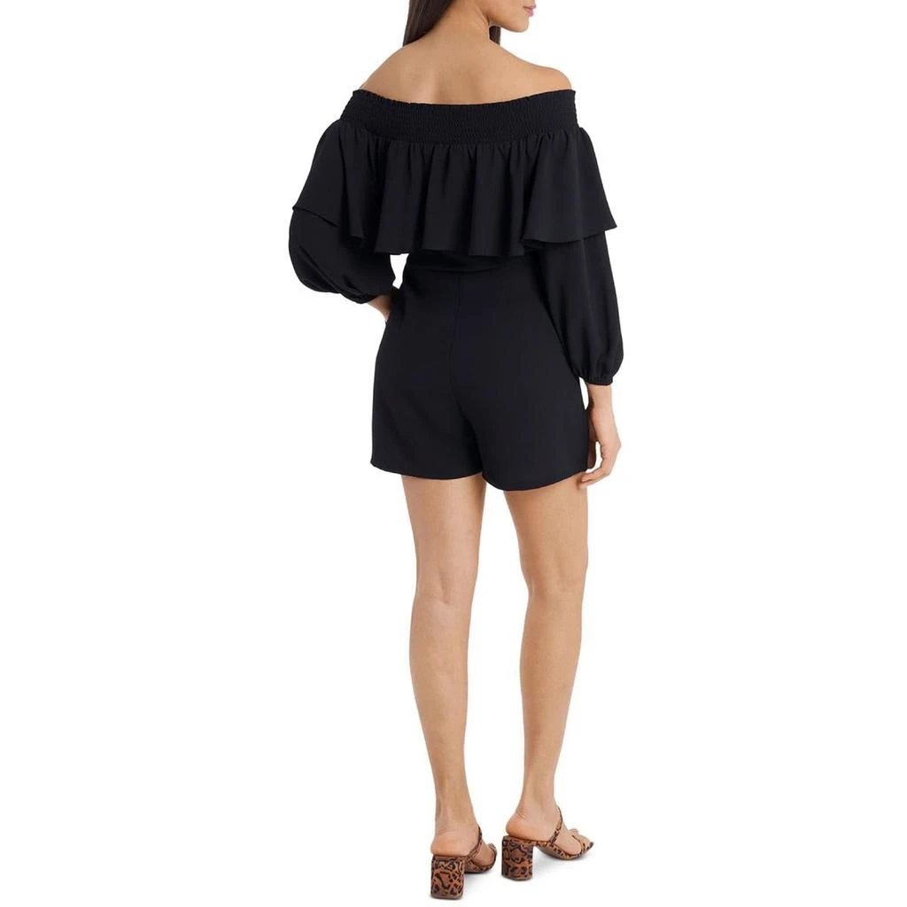 商品1. State|1.State Womens Smocked Ruffled Romper,价格¥137,第2张图片详细描述