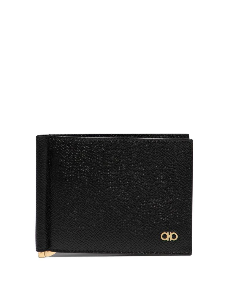 商品Salvatore Ferragamo|Gancini Wallets & Card Holders Black,价格¥1889,第1张图片