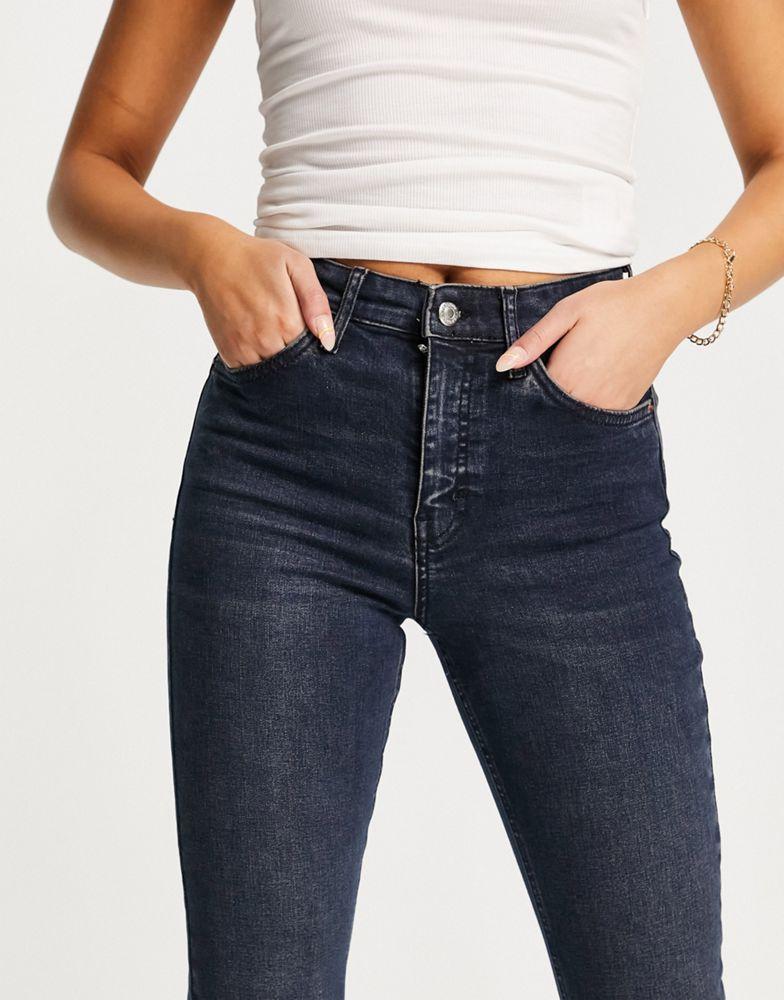Topshop Jamie jeans in blue black商品第3张图片规格展示